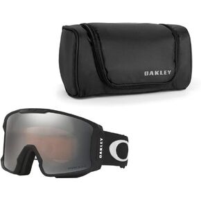 Oakley Line Miner Snow Goggle (Matte Black Frame/Prizm Black Iridium Lens) with Large Goggle Soft Case in Kuwait