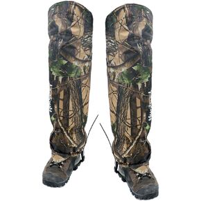 HUNTPAL Tree Camo Leg Gaiters Waterproof Knee Protection Leg Leggings Adjustable Camouflage Shoe Cover with Knee Pads and Straps for Hunting Hiking Camping Outdoors in Kuwait