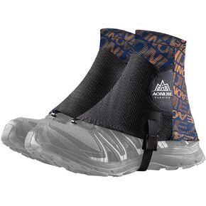 ADABOO Low Trail Gaiters, Running Gators, Ankle Gaiters for Hiking, Sandproof Ankle Shoe Covers Wrapid Gators, Low Gators Lightweight Breathable