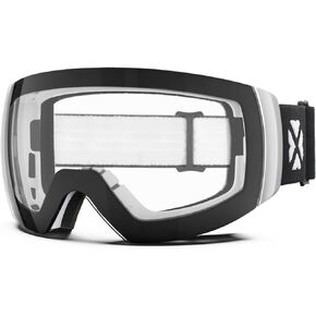 MAXJULI Ski Goggles Men Women,OTG Snow Goggles with Magnetic Interchangeable Anti-fog HD Lens UV Protection M6
