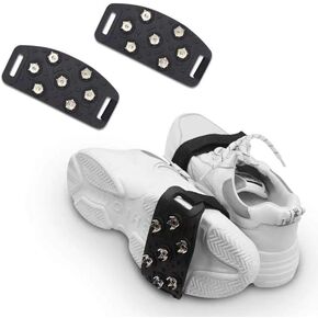 7 Tooth Mountaineering Anti-Skid Crampons - Safety for Snow Shoe Boot Ski Fishing Climbing - Winter Walking Hiking Mountaineering -for Each Kind of Boots in Saudi Arabia