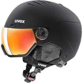 خوذة التزلج uvex Wanted Visor للنساء والرجال - خوذة قابلة للتعديل مع قناع متكامل