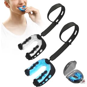 Mouth Guard for Football （2 Pack ）Adult Teen Sport Mouthguards with Cases ，Footballs Mouthpiece, Boxing Mouthguard for MMA, BJJ, Hockey Basketball Wrestling, Rugby, Soccer (Adult)