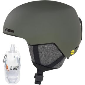 Oakley MOD1 MIPS Ski Snowboarding Helmet for Men for Women + Bundle with Designer iWear Collapsible Water Bottle with Carabiner