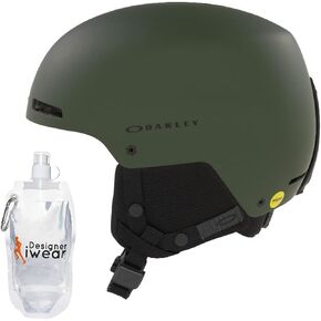 Oakley MOD 1 Pro MIPS Ski Snowboarding Helmet for Men for Women + Bundle with Designer iWear Collapsible Water Bottle with Carabiner