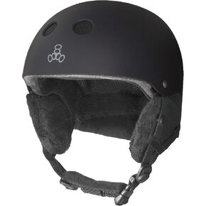 Triple Eight Halo Snow Standard Snowboard and Ski Helmet, Safety Certified with Dial Fit