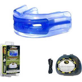 Brain-Pad LoPro+ Double Laminated Strap/Strapless YOUTH Mouthguard (Blue/Clear) in Kuwait