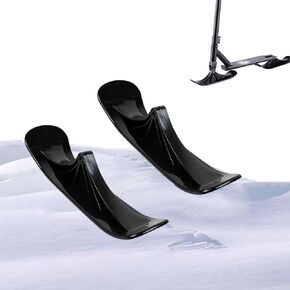 1 Pair of Snow Scooter Ski Sled, Snow Sled Ski Scooter Conversion Kit Ski Board Sleigh Accessories Outdoor Sports Winter Scooter Sled Ski Attachment for Kids Ski Skate Board Sled Accessories in Saudi Arabia