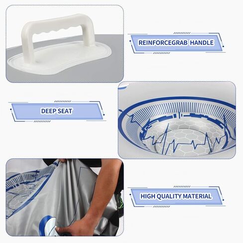 أنبوب الثلج SANKUU - زلاجة ثلجية كبيرة جدًا مقاس 47 بوصة قابلة للنفخ للبالغين - أنابيب تزلج عملاقة شديدة التحمل مصنوعة من مادة سميكة بسمك 0.6 مم in Kuwait