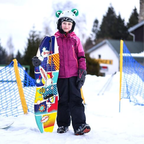 WOOWAVE قسط زلاجات الثلج على الجليد للأطفال 42 بوصة زلاجات رغوة للثلج مع أسفل أملس وحبل السحب in Kuwait