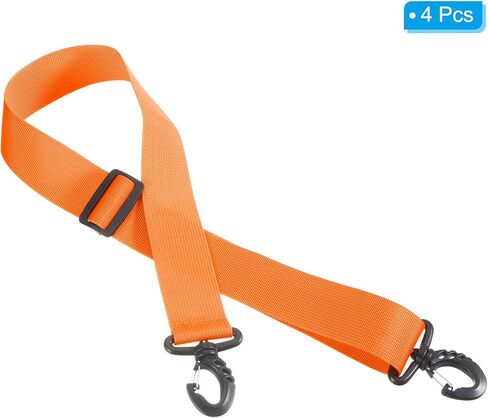 PATIKIL 100cmx3.8cm Ski Boot Carrier Strap, 4 Pack Snowboard Boots Adjustable Carrying Strap for Ski Boots, Roller Skates, Carrying Boards, Yoga Mats, Dark Orange in Kuwait