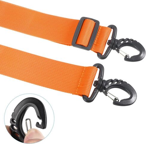 PATIKIL 100cmx3.8cm Ski Boot Carrier Strap, 4 Pack Snowboard Boots Adjustable Carrying Strap for Ski Boots, Roller Skates, Carrying Boards, Yoga Mats, Dark Orange in Kuwait