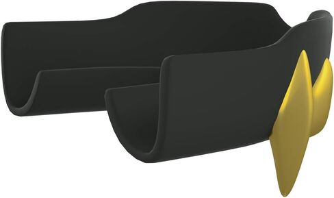 Loudmouth Sport Mouth Guard | 3D Vampire Fangs Adult & Youth Mouth Guard Sports | Boil & Bite Mouthguard for Football, Basketball, Hockey, MMA, Boxing, Lacrosse, More (3D Vampire Fangs - Black/Gold) in Kuwait