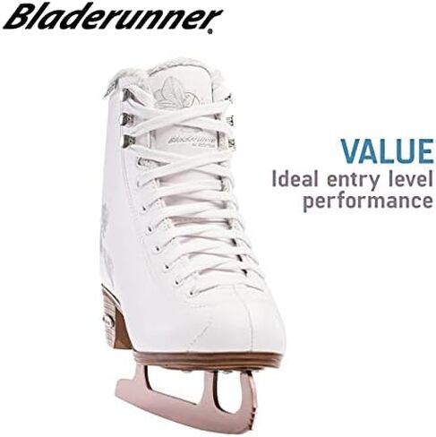 Rollerblade Bladerunner Ice Diva Women's Adult Figure Skates, White and Rose Gold, Ice Skates in Saudi Arabia