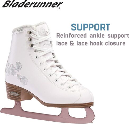Rollerblade Bladerunner Ice Diva Women's Adult Figure Skates, White and Rose Gold, Ice Skates in Saudi Arabia