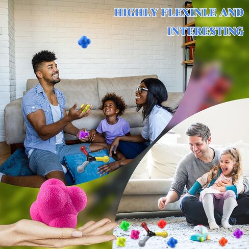 مجموعة أدوات تدريب سرعة التفاعل المكونة من 8 قطع - تتضمن عصا واحدة للتنسيق بين اليد والعين، و7 كرات مطاطية للتفاعل، ويمكن لمدرب التقاط التفاعلات تحسين الانعكاس/الرشاقة/التركيز للرياضة والتمرين والمرح لجميع الأعمار in Kuwait