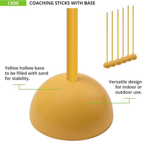 Champion Sports CK60 Coaching Sticks with Base in Saudi Arabia