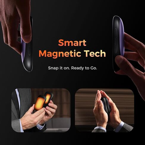 OCOOPA Hand Warmers Rechargeable 2 Pack, Magnetic Double-Sided Heating Electric Hand Warmers 10000mAh, Up to 14 Hours, 4 Heat Levels, Max 136℉, Ideal Men Gift for Golf/Hunting/Camping/Fishing,UT3 PRO in Kuwait