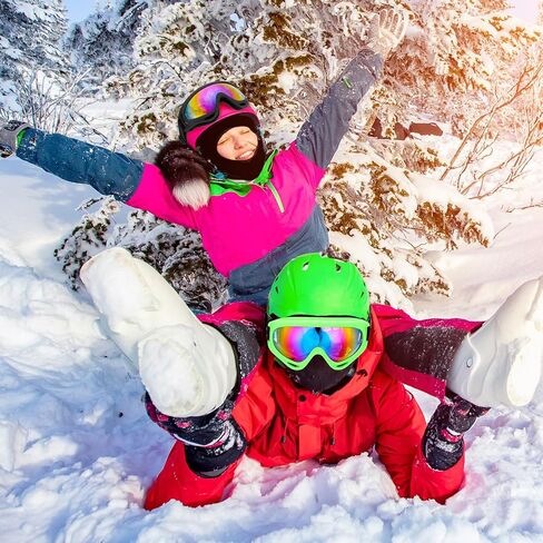 يوسبيدي نظارات تزلج للرجال والنساء والاطفال، نظارات تزلج على الجليد، نظارات دراجة نارية للرجال والنساء والبالغين والشباب من 8 قطع in Kuwait