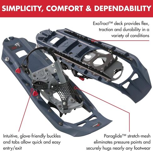 MSR Evo Trail Snowshoe Kit with Trekking Poles and Seat-Cushion Backpack in Saudi Arabia