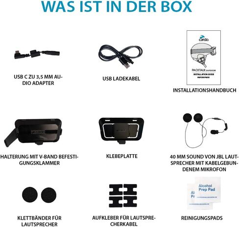 نظام اتصالات خوذة Cardo Packtalk للاستخدام الخارجي للتزلج والتزحلق على الجليد وركوب الدراجات الجبلية وركوب الدراجات وغيرها من الأنشطة الخارجية، مساعد صوت لاسلكي بلوتوث وتقنية التحدث الخلفي - أبيض in Kuwait