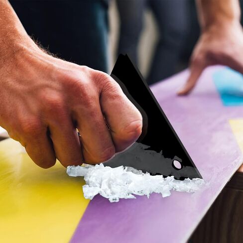 4 Pcs Snowboard Wax Scraper, Stiff And Sharp Acrylic Triangle & Rectangle Wax Scrapers With Corner Notch for Snowboard and Wide Ski For Removing the Extra Cooled Wax And Edge Cleaning from The Skis in Kuwait