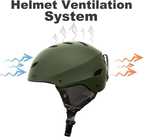 SPIX Ski Helmet Snowboard Helmet - ASTM Safety Standard Size Adjustable for Adults Youth Men and Women in Kuwait
