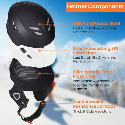 خوذة التزلج مناسبة للرأس 58-61 سم، للرجال، والنساء، مقاس كبير in Kuwait