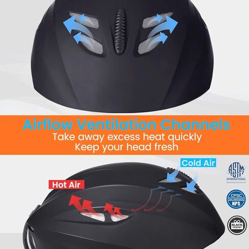 خوذة التزلج مناسبة للرأس 58-61 سم، للرجال، والنساء، مقاس كبير in Kuwait