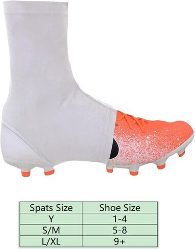 Senvitate Cleat Covers, Spats Football Cleat Covers, Football Cleat Spats, Cleat Sleeves for Soccer, Lacrosse, Baseball & Softball Youth Adults, Keeps Cleats Tied Turf Pellets Out in Kuwait