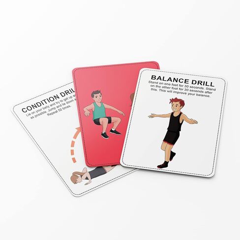 Puredrop Agility Training Equipment Aid Cards Mobility Footwork Flexibility and Stretching Training Drills for Better Movement and Reflexes Reaction Speed Exercises at Home Basketball Football Soccer in Kuwait