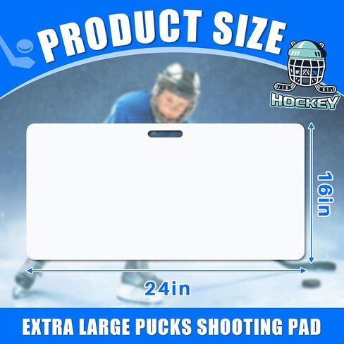 Deekin Hockey Shooting Board Pucks Shooting Pad Heavy Duty Ice Hockey Shooting Training Aid with Handle for Kids Adults Puck Shooting in Kuwait