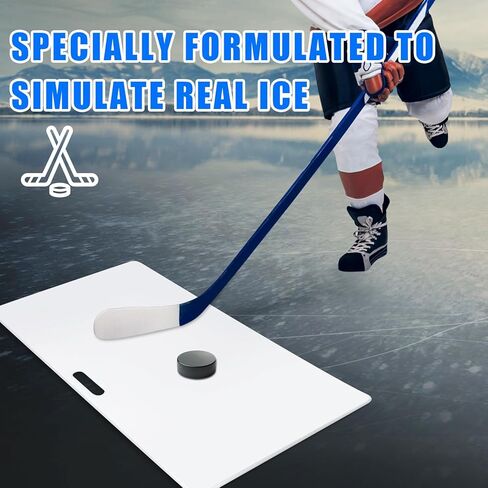 Deekin Hockey Shooting Board Pucks Shooting Pad Heavy Duty Ice Hockey Shooting Training Aid with Handle for Kids Adults Puck Shooting in Kuwait