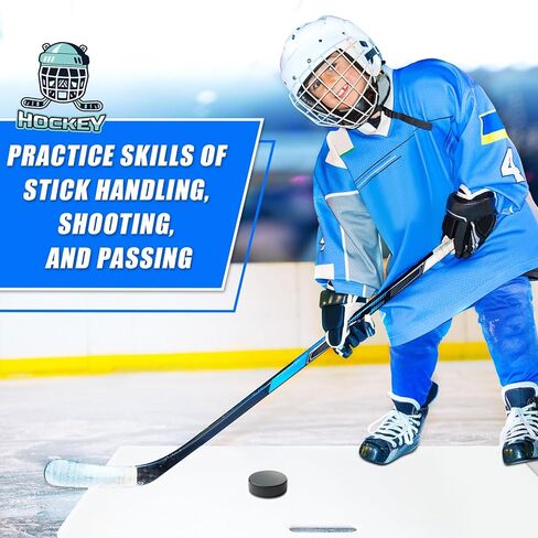 Deekin Hockey Shooting Board Pucks Shooting Pad Heavy Duty Ice Hockey Shooting Training Aid with Handle for Kids Adults Puck Shooting in Kuwait