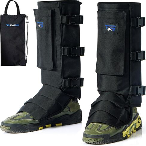 ThrillSafe Snake Gaiters for Men, Waterproof Snake Guards for Legs, Snake Bite Protection for Lower Legs, Snake Proof Gaiters with Adjustable Size, Snake Chaps for Hunting, Hiking, Farm Working in Saudi Arabia