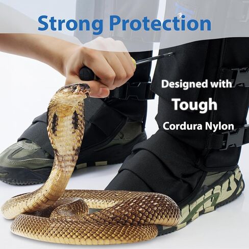 ThrillSafe Snake Gaiters for Men, Waterproof Snake Guards for Legs, Snake Bite Protection for Lower Legs, Snake Proof Gaiters with Adjustable Size, Snake Chaps for Hunting, Hiking, Farm Working in Saudi Arabia