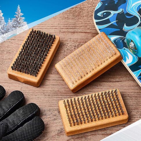 تيسكو مجموعة فرش شمع للتزلج والتزلج على الجليد تتضمن فرشاة نايلون وفرشاة شعر حصان وفرشاة نايلون in Kuwait