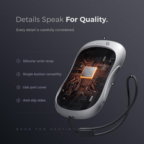 OCOOPA Magnetic Rechargeable Hand Warmers, True Double Warmth Handwarmers 10000mAh, Up to 15 Hours, Max 136℉, Electric Heater, for Men, Women, Golf/Hunting/Camping/Cold Weather, UT3 PRO in Kuwait