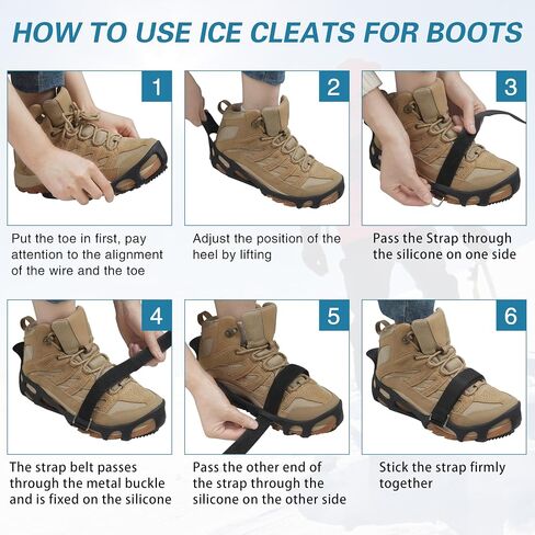 Spikeless Shoe Cleats Anti Slip Roofing Shoes for Wet Floors | Rubber Traction Shoe Cover, Anti Slip Shoe Grips, Work Boots Shoes, Overshoes for Wet Floors, Wood Decks, Slippery Surfaces in Kuwait