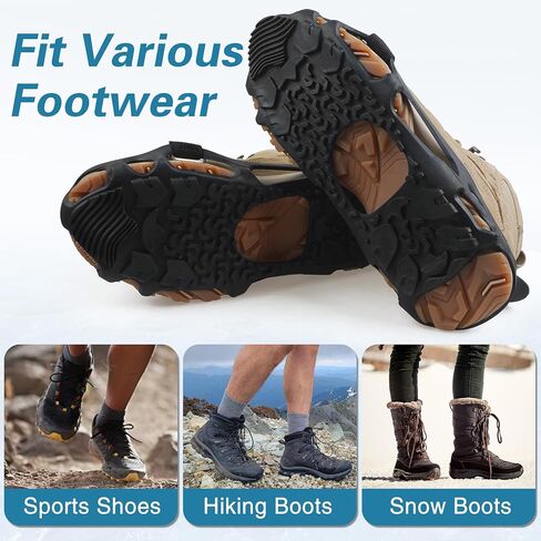 Spikeless Shoe Cleats Anti Slip Roofing Shoes for Wet Floors | Rubber Traction Shoe Cover, Anti Slip Shoe Grips, Work Boots Shoes, Overshoes for Wet Floors, Wood Decks, Slippery Surfaces in Kuwait