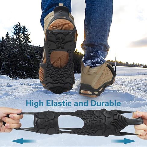 Spikeless Shoe Cleats Anti Slip Roofing Shoes for Wet Floors | Rubber Traction Shoe Cover, Anti Slip Shoe Grips, Work Boots Shoes, Overshoes for Wet Floors, Wood Decks, Slippery Surfaces in Kuwait