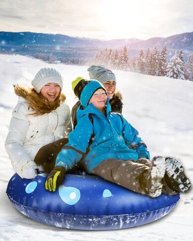 أنبوب قابل للنفخ شديد التحمل مقاس 47 بوصة من D-TEND للبالغين والأطفال، أنبوب مضاد للتجمد مقاوم للاهتراء للرياضة الشتوية الخارجية مع أصدقاء الأطفال in Kuwait