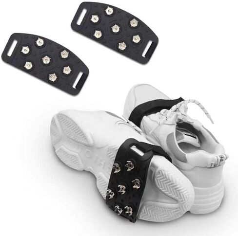 7 Tooth Mountaineering Anti-Skid Crampons - Safety for Snow Shoe Boot Ski Fishing Climbing - Winter Walking Hiking Mountaineering -for Each Kind of Boots in Saudi Arabia