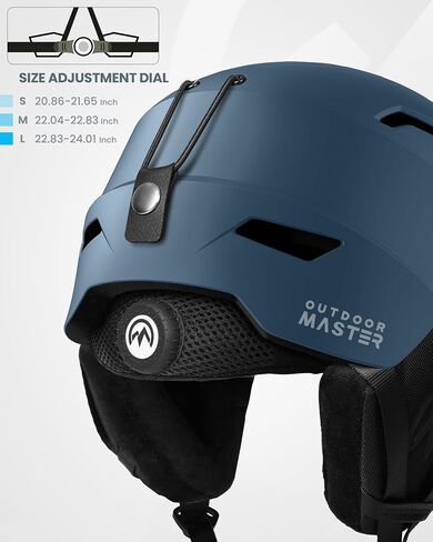 OutdoorMaster Deer Ski Helmet,Snowboard Helmet for Adults - Durable PC Shell, Protective EPS Foam & 12 Cooling Vents -Snow Helmets for Men, Women & Youth in Kuwait