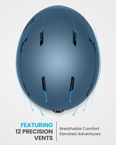OutdoorMaster Deer Ski Helmet,Snowboard Helmet for Adults - Durable PC Shell, Protective EPS Foam & 12 Cooling Vents -Snow Helmets for Men, Women & Youth in Kuwait