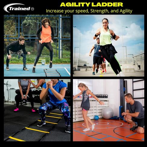 Agility Ladder 20ft, 2 Agility Drills eBook & Carry Case in Kuwait