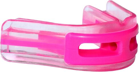 Brain-Pad Women's LoPro+ Double Laminated Strap/Strapless Mouthguard Combo, Adult, Pink/Clear in Kuwait