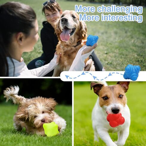 3 Pieces Reaction Balls Bounce Reaction Ball Rubber Reaction Ball Different Level Reaction Ball for Agility Reflex, Coordination Training, Hand-Eye Coordination, Blue, Red and Yellow in Saudi Arabia