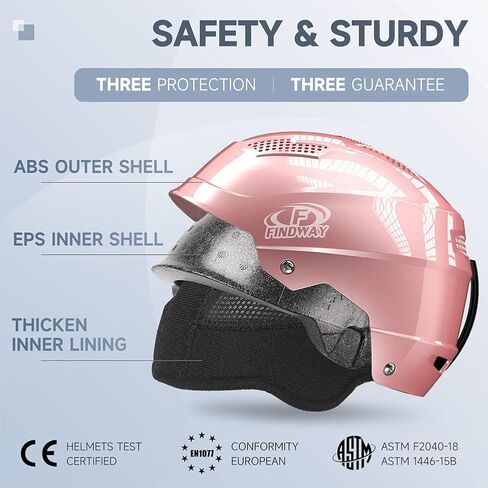 Findway Ski Helmet, Goggle Compatible Snowboard Helmet, Shockproof and Lightweight Snow Sports Helmet for Men, Women & Youth in Kuwait