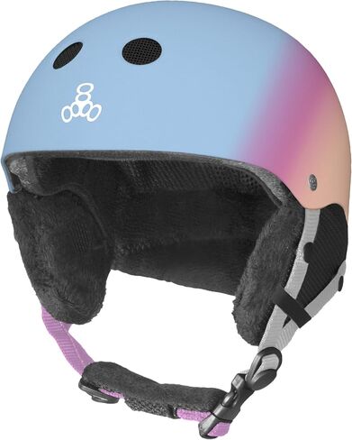 Triple Eight Halo Snow Standard Snowboard and Ski Helmet, Safety Certified with Dial Fit in Saudi Arabia